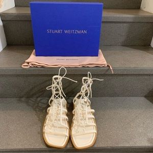 ⚡️Stuart Weitzman Kora Pearly Stud Gladiator Sandals, Color Seashell,Size 7, NIB